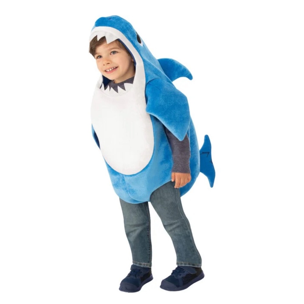 Official Baby Shark - Daddy Shark (Blue) Costume - Small / Toddler (5T-6T)